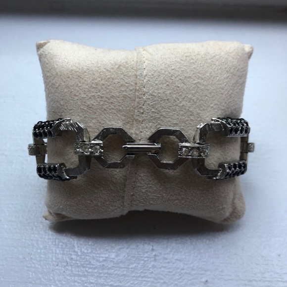 Vintage crystal link bracelet - Picture 2 of 6